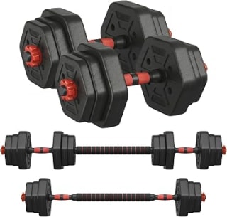 SONGMICS 20 kg dumbbell set for £22.49 at Amazon