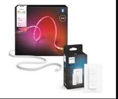 Philips Hue Flux LED strip 10 m + Philips Hue Dimmer Switch voor €145 bij Proshop