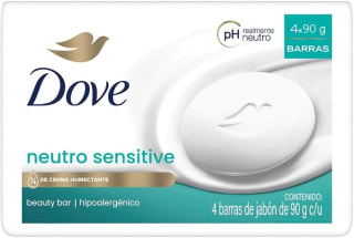 Jabón Dove Neutro Sensitive 4pzs por $30 | Amazon