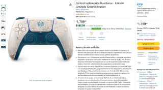 DualSense Genshin Impact Edición Limitada por $1,669 | Amazon