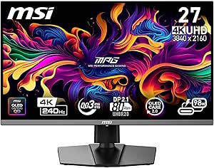 Monitor MSI MPG 272URX 27" UHD 4K QD-OLED 240Hz 0.03ms por 719.10€