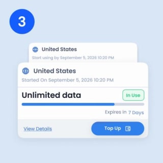 eSIM GigSky 20 GB (180 días) por $490
