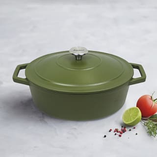 Cocotte en fonte d'acier ovale Sauter 30 cm à 39,99€ chez E.Leclerc