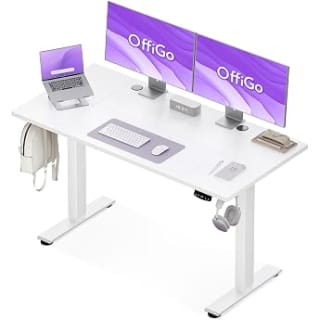 DEVAISE Bureau assis-debout électrique 140 x 70 cm pour 79,99€ chez Amazon