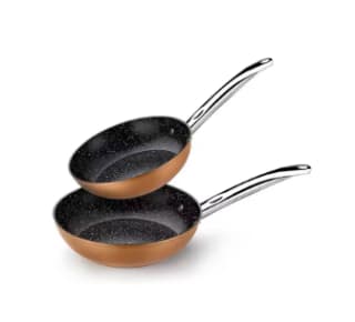 Monix Copper Set 2 Sartenes, Lote 20 y 24 cm todo tipo cocinas por 28,02€