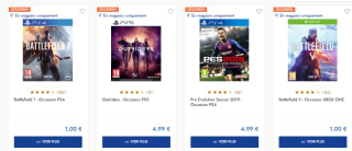 Des jeux d'occasions sur PS4 & Xbox One