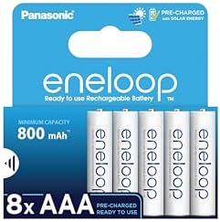 Panasonic eneloop BK-4MCDE/8BE AAA (8‑pack) voor €17,04 bij Amazon