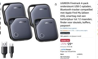 4-Pack UGREEN FineTrack (alleen voor iOS) voor €29,98 bij Amazon