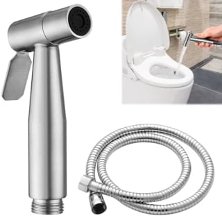 Musiook Stainless Steel Handheld Bidet Sprayer with 1.5M hose for £7.16 at Amazon