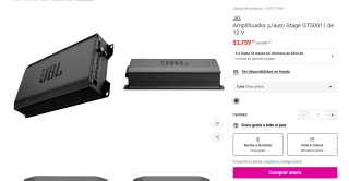 Amplificador JBL Stage GT50011 12V por $2,759 | Oferta Liverpool