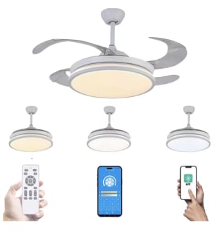 Ventilador de Techo Retráctil 36W por 28,90€