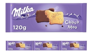 4 Paquetes de Galleta cubierta con chocolate Milka Choco Moo 120 g. por 2.32€