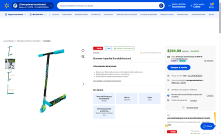 Scooter Apache Acrobático Azul por $244 | Oferta Walmart