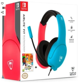 Turtle Beach Airlite Fit Pack Auricular Micrófono Abatible 40mm + Super Sports Blast
