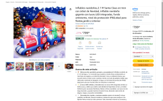 Inflable Navideño Santa Tren Árbol 2.1m por $799 | Amazon