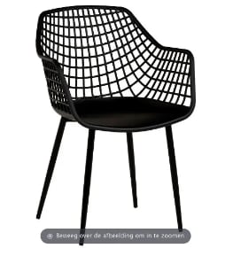 4 Kuipstoelen Webbing kunststof voor €100 bij Kwantum