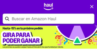 Gira y Gana hasta -15% en Amazon Haul.