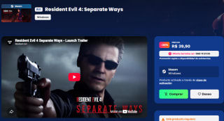 Resident Evil 4: Separate Ways DLC por $137 | Nuuvem Brasil