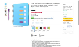 Cuaderno Kesote A5 por $100 | Oferta Amazon