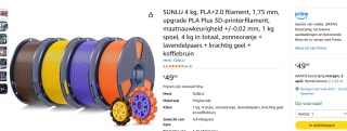 SUNLU 4 kg, PLA+2.0 filament voor €49,99