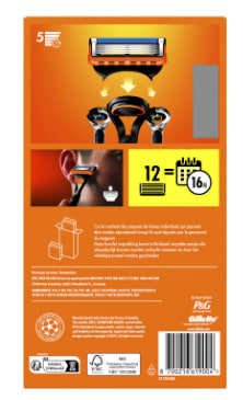 Pack de 12 Lames de Rasoir Gillette Fusion 5 à 43,90€