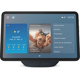 Assistant vocal AMAZON Echo Spot 2024 Blanc à 49,99€ chez Boulanger