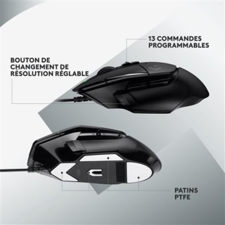 Souris Gaming filaire Logitech G502 X + tapis G240 pour 39,99€