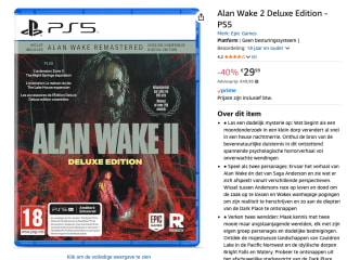 PS5 Alan Wake 2 - Deluxe Edition voor €29,99 bij Amazon