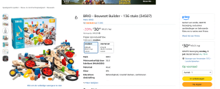 BRIO - Bouwset Builder voor €30,49