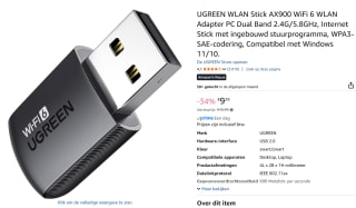 UGREEN WLAN Stick AX900 WiFi 6 Adapter voor €9,29 bij Amazon