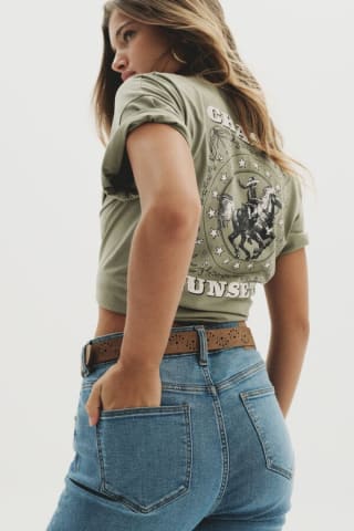 Camiseta gráfica western para Mujer Springfield por 2.09€