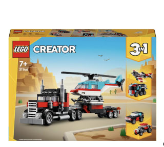 LEGO Creator Camión Plataforma con Helicóptero (31146) por 15.99€