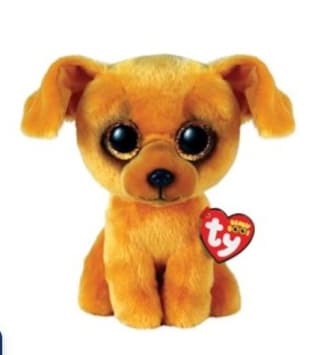 Peluche Beanie Boos Zuzu Tan Dog 15cm por 6.99€.