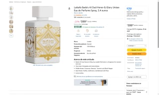 Lattafa Bade'e Al Oud Honor & Glory por $399 | Oferta Amazon