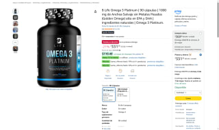B Life Omega 3 Platinum por $331 | Oferta Amazon