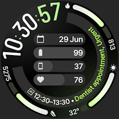 Gratis Vertex en Chrono Watch Face bij Google Play