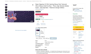 Mousepad Razer Gigantus V2 XXL Gengar por $850 | Oferta Amazon