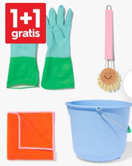 1+1 gratis op HEMA was- en schoonmaakbenodigdheden