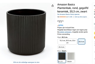 Amazon Basics Plantenbak voor €11,73