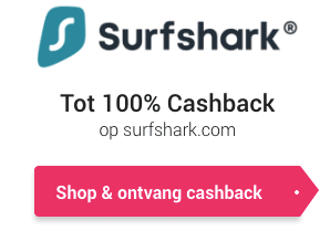 -100% korting op Surfshark VPN-abonnement bij CashbackXL