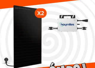 Kit solaire Plug&Play 1000W 2 panneaux Dualsun + 1 micro-onduleur Hoymiles à 299€