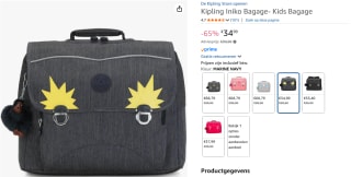 Kipling INIKO Rugzak, 18 Liter Marine Navy voor €34,99 bij Amazon