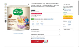 Cereal Nestum 270g por $33 | Descuento Amazon
