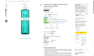 Eucerin DermoPURE Oil Control Gel Limpiador por $193 | Oferta Amazon