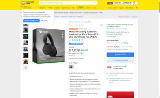 Audífonos Microsoft Xbox Series por $1,939 | Mercado Libre