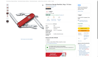 Navaja Victorinox Rambler por $794 | Oferta Amazon