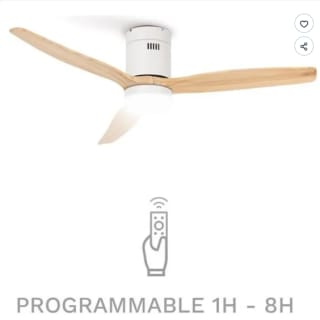 Ventilateur de plafond Create avec lumière - Silencieux à 104,95€