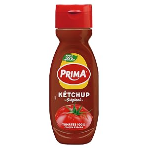 Prima Ketchup sabor original elaborado con tomates españoles. 290 g por 0.95€