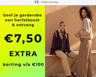 €7,50 extra korting bij besteding vanaf €100 bij To Be Dressed