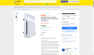 Disco PS5 Slim 32GB Blanco por $2,158 | Oferta Mercado Libre